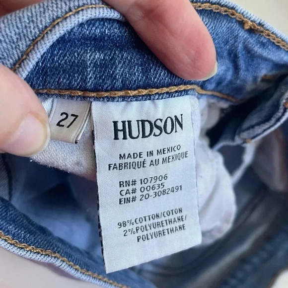 Hudson Barbara High Waist Skinny Jean Size 27 Distressed Ankle GUC! 0012‎ - Picture 8 of 13